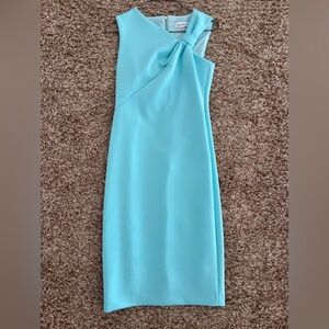 Calvin Klein aqua teal dress size 2